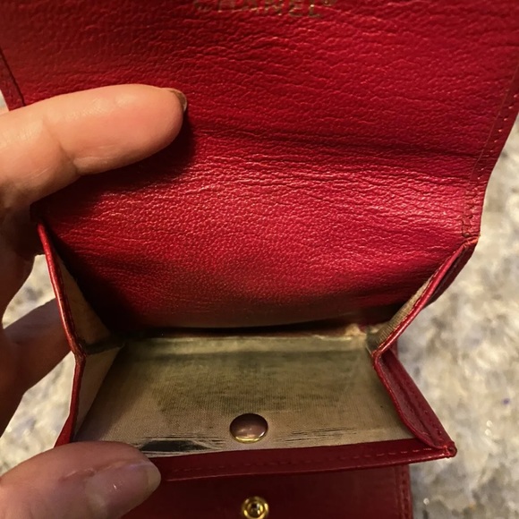 ***SOLD*** Authentic Chanel Classic Small Red Leather Wallet. - Picture 6 of 10